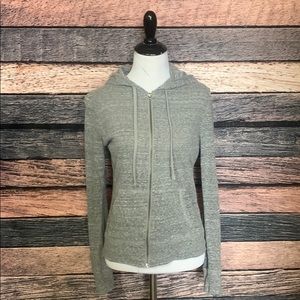 Heathered Grey Zip Up Jacket
